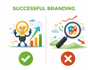 مقایسه یک برندینگ موفق با برندینگ ناموفق